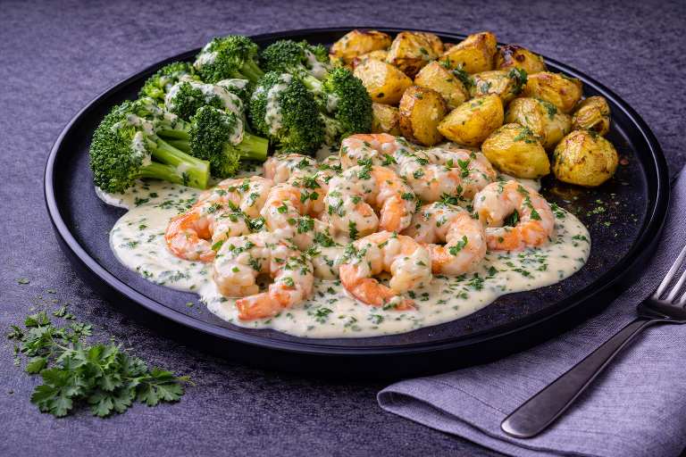 Pittige Gamba's menu bij Besteldesk.nl