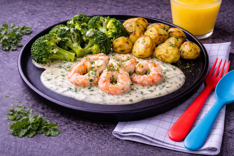 Kindermenu Pittige Gamba's bij Besteldesk.nl