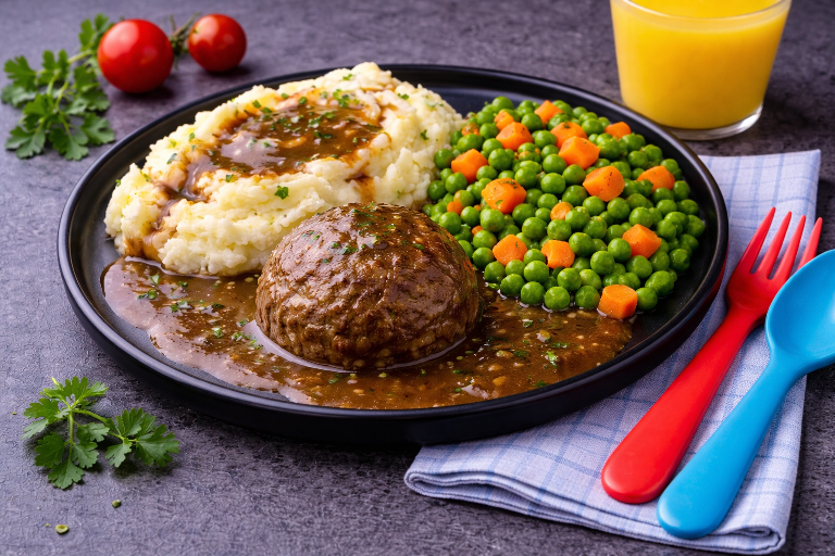 Kindermenu Oma's gehaktbal bij Besteldesk.nl