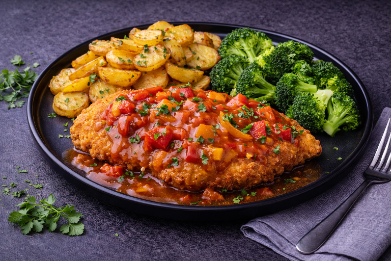 Kipschnitzel Menu bij Besteldesk.nl