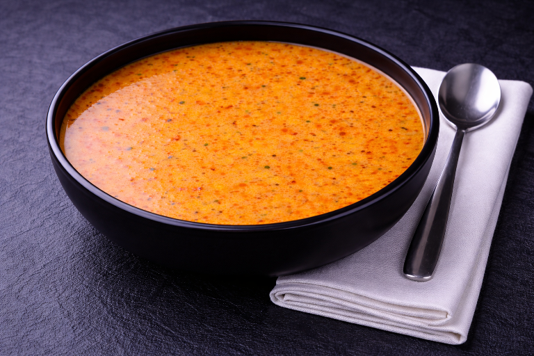 Rode curry soep bij Besteldesk.nl